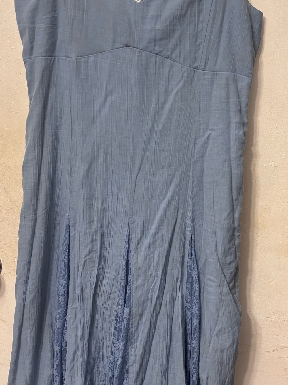 American Eagle Outfitters Powder Blue A-Line Midi Skirt